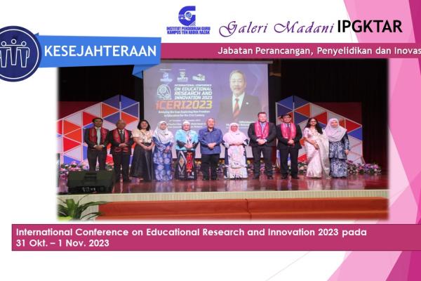 International Conference on Educational Research and Innovation 2023